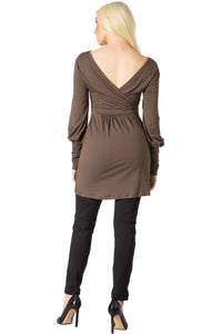 Rhinestone Panel Bust & Surplice Back Top Vertigo 