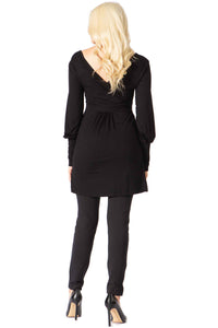 Rhinestone Panel Bust & Surplice Back Top Vertigo 