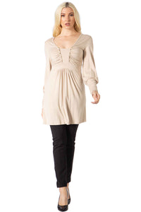 Rhinestone Panel Bust & Surplice Back Top Vertigo 