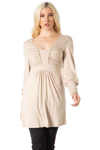 Rhinestone Panel Bust & Surplice Back Top Vertigo 