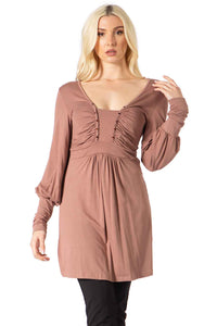 Rhinestone Panel Bust & Surplice Back Top Vertigo 