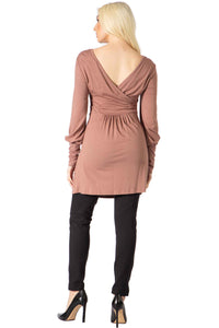 Rhinestone Panel Bust & Surplice Back Top Vertigo 