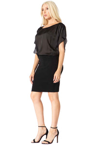 Mixed‐Textures Classy Dress Vertigo 