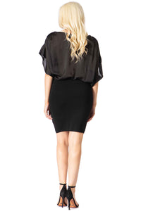 Mixed‐Textures Classy Dress Vertigo 