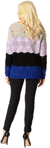 Rolling Stripe Drop Needle Sweater Vertigo