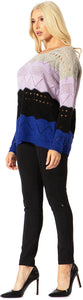 Rolling Stripe Drop Needle Sweater Vertigo