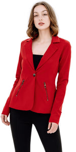"Enamored" Pleated Blazer Vertigo Collection