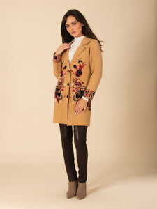 Floral Buttoned Sweater Coat Vertigo