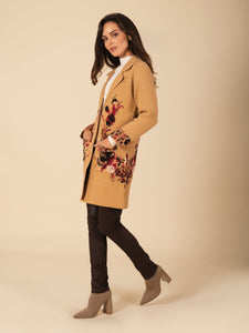 Floral Buttoned Sweater Coat Vertigo