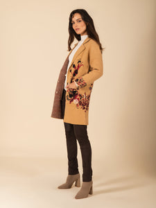 Floral Buttoned Sweater Coat Vertigo