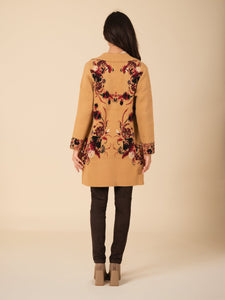Floral Buttoned Sweater Coat Vertigo