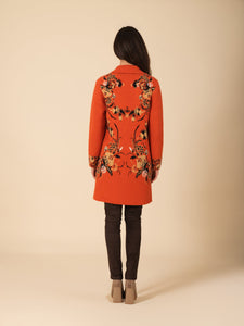 Floral Buttoned Sweater Coat Vertigo