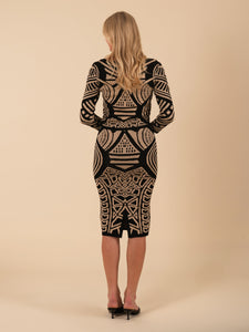 Tribal Print Pencil Top (Copy Change to Top) Vertigo