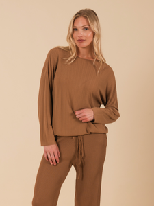 Ribbed Relaxed Knit Sweater Vertigo