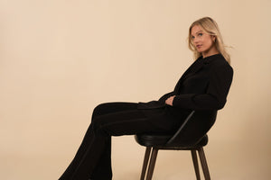 Rush Double Breasted Notch Collar Blazer Vertigo