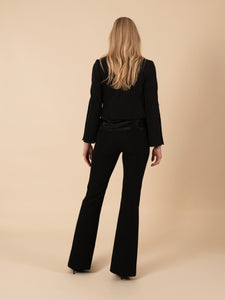 "Addison" Faux Pearl Cropped Zip-up Jacket Vertigo