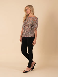 Crochet Yoke Coverup Top With Fringe Vertigo