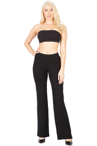 High Rise Flared Stretch Pants Vertigo USA