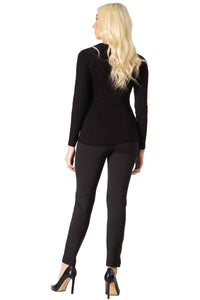 Lace Accent Shrug Illusion Longsleeve Vertigo 