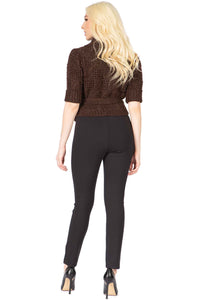 Irresistible Cropped Wrap Sweater Vertigo
