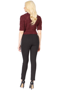Irresistible Cropped Wrap Sweater Vertigo