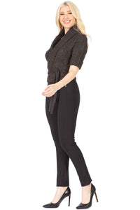 Irresistible Cropped Wrap Sweater Vertigo