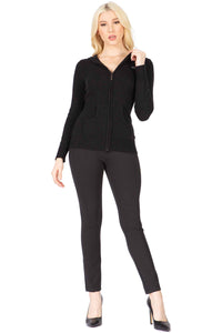 Wool and Cashmere Blend Hoodie Vertigo