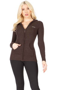 Wool and Cashmere Blend Hoodie Vertigo