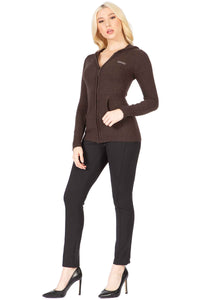 Wool and Cashmere Blend Hoodie Vertigo