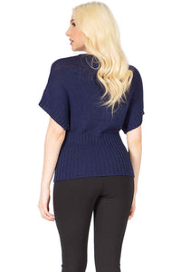 Openwork Shoulder Zip‐up Top Vertigo 