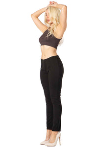 Mid Rise Ponte Pants Vertigo USA