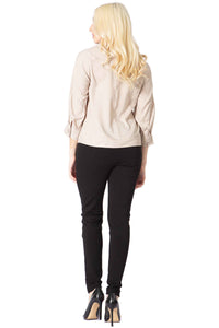 Peter Pan Collar Scallop Bib Blouse Vertigo