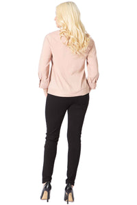 Peter Pan Collar Scallop Bib Blouse Vertigo