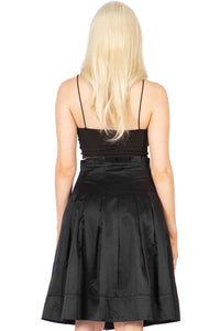 Pleated Fit & Flare Midi Skirt Vertigo