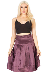 Pleated Fit & Flare Midi Skirt Vertigo