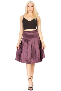 Pleated Fit & Flare Midi Skirt Vertigo