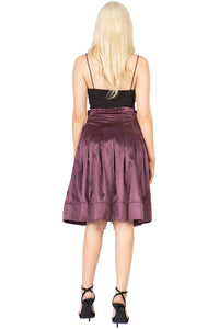 Pleated Fit & Flare Midi Skirt Vertigo
