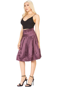Pleated Fit & Flare Midi Skirt Vertigo