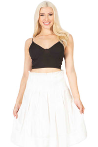 Pleated Fit & Flare Midi Skirt Vertigo