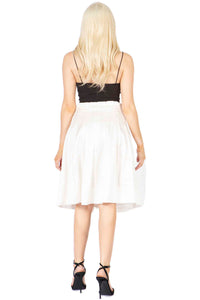 Pleated Fit & Flare Midi Skirt Vertigo