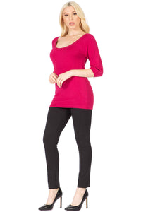 Glittering Scoop Neck Tunic Sweater Vertigo