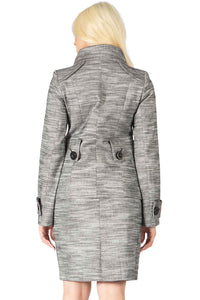 Razor Sharp Two-Piece Skirt Suit Jacket Set Vertigo Collection