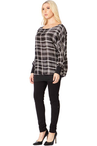Convertible Collar Printed Top Vertigo 
