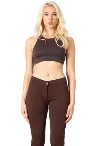 Straight Leg Paneled Pants Vertigo