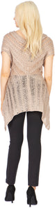 Dolman Sleeve Button Front Sweater Top Vertigo