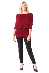 Candor Cascading Cape Sweater Vertigo 