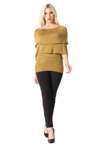 Candor Cascading Cape Sweater Vertigo 
