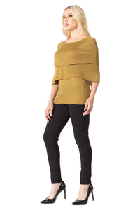 Candor Cascading Cape Sweater Vertigo 