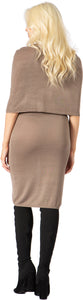Equinox Capelet Turtleneck Sweater Dress Vertigo