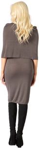 Equinox Capelet Turtleneck Sweater Dress Vertigo